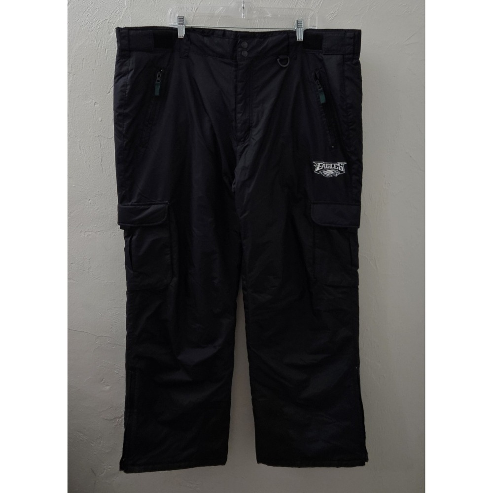 Philadelphia Eagles Black All Weather Water‎ Proof Snow Pants NFL XXL Size 2X
